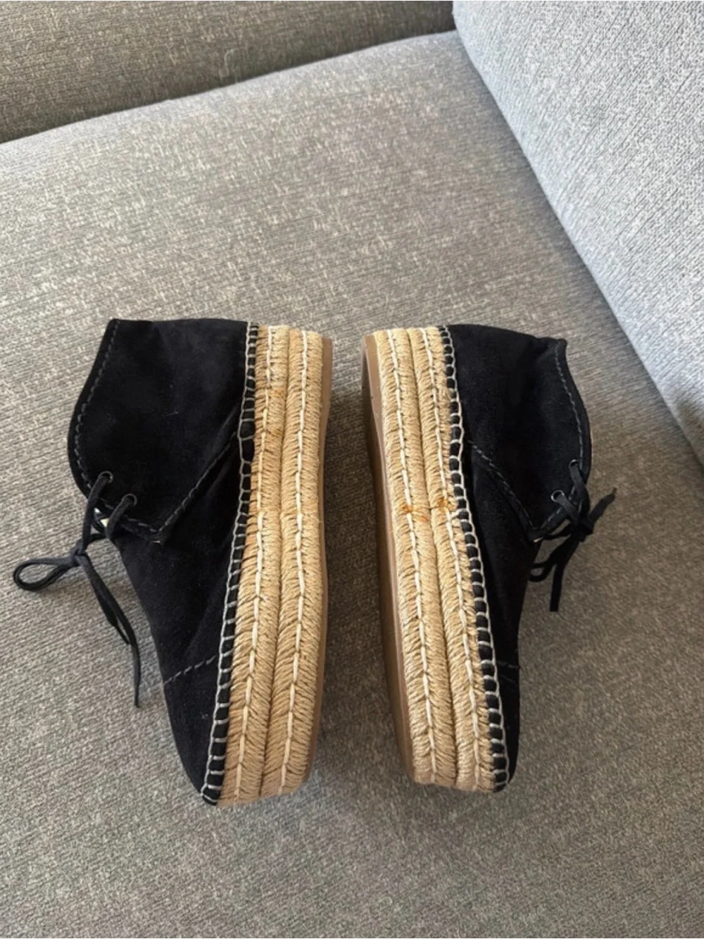 Prada black suede